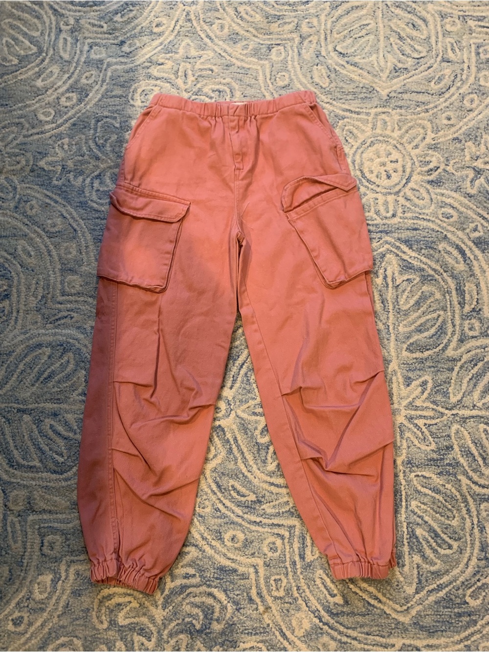 Kensie Girl Cargo Joggers in Dusty Rose Pink